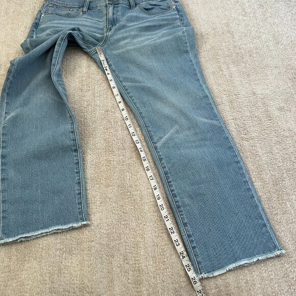 J. Crew Slim Broken In Boyfriend Blue Crop Jeans 29 - Picture 5 of 10